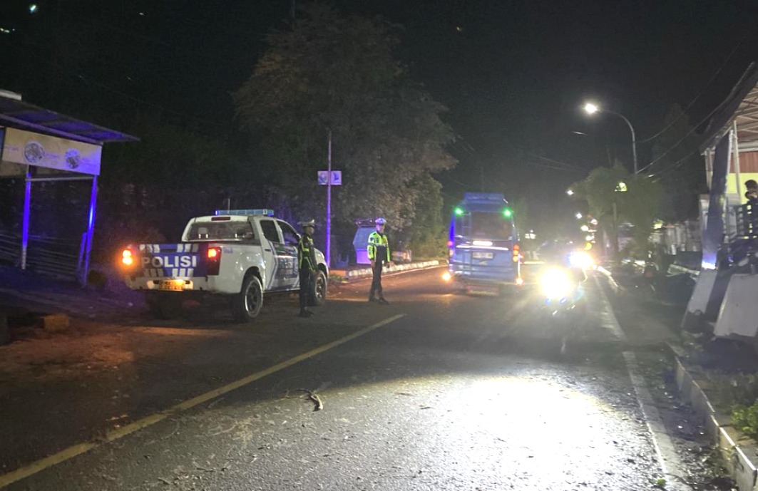 Satlantas Polres Majene Intensifkan Patroli Blue Light, Cegah Balap Liar di Jalur Trans Sulawesi