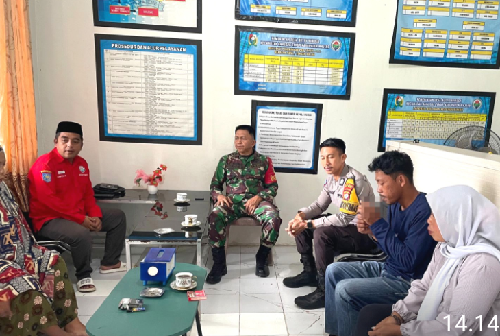 Bhabinkamtibmas Polsek Banggae Mediasi Sengketa Tanah Antar Saudara di Buttu Baruga