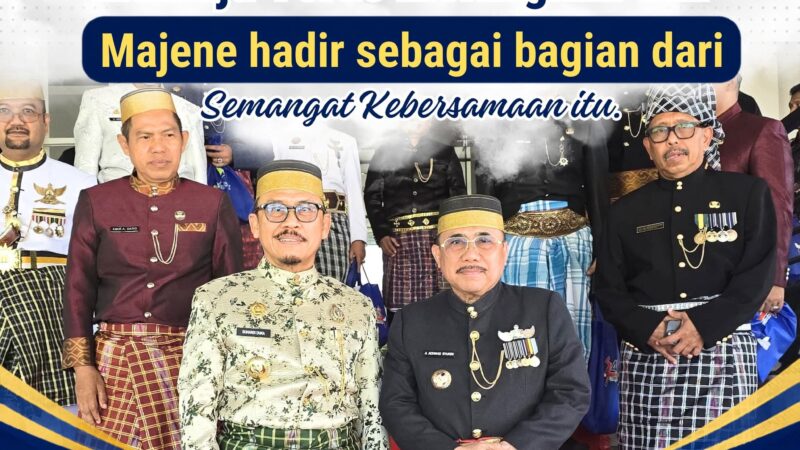 Bupati Majene Hadiri Peringatan Hari Jadi Mamuju ke-486, Perkuat Sinergi Pembangunan Sulawesi Barat
