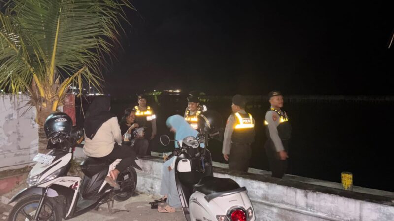 ‎Polres Majene Hadirkan Rasa Aman bagi Warga yang Beraktivitas di Malam Hari‎