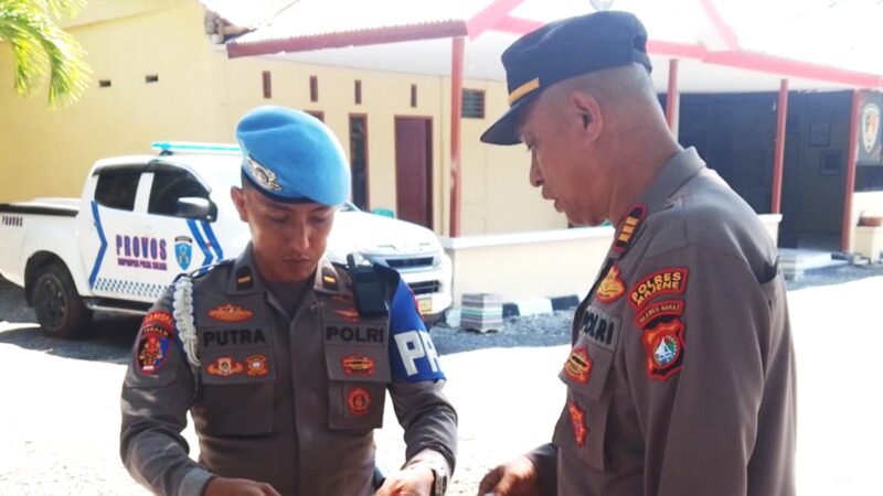 Bid Propam Polda Sulbar Gelar Gaktiblin di Polsek Sendana, Tegaskan Disiplin dan Profesionalisme Personel