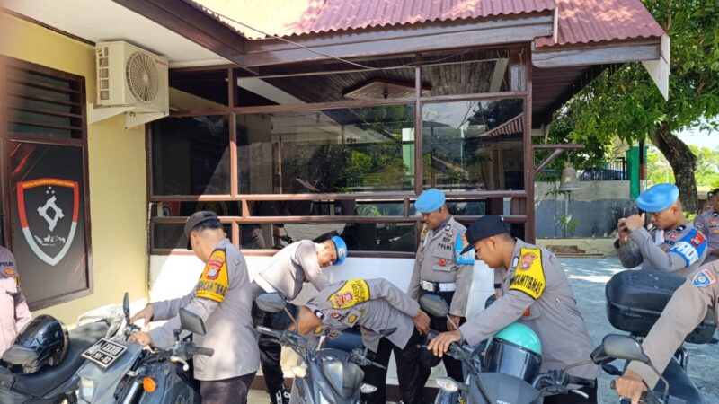 Propam Polda Sulbar Perkuat Budaya Disiplin, Personel Polsek Pamboang Jalani Pemeriksaan Menyeluruh