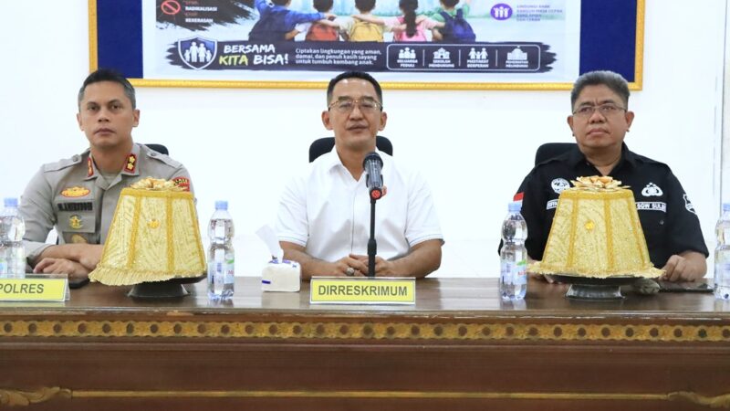 Perkuat Pencegahan Radikalisme dan Perlindungan Anak, Dirreskrimum Polda Sulbar Supervisi di Polres Majene