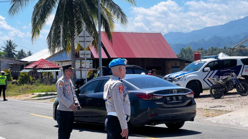 Personel Polres Majene dan Polsek Malunda Amankan Pembukaan Diktukba Polri 2026 di SPN Polda Sulbar