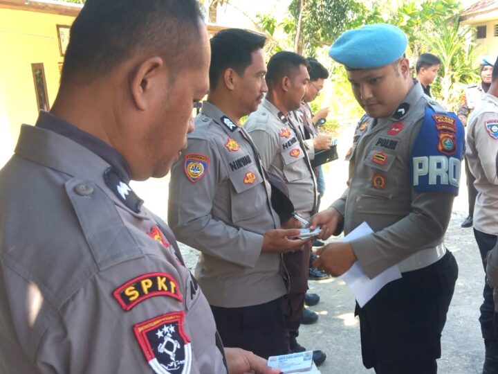 Perketat Pengawasan Internal, Propam Polres Majene Gelar Gaktiblin di Polsek Banggae