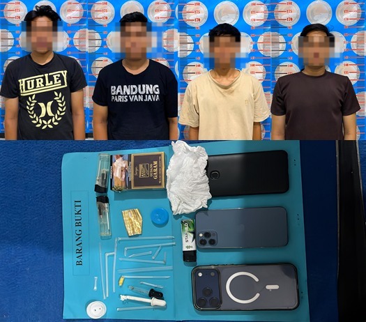 ‎Diduga Terlibat Transaksi Sabu, Empat Pemuda Diamankan Satresnarkoba  Majene