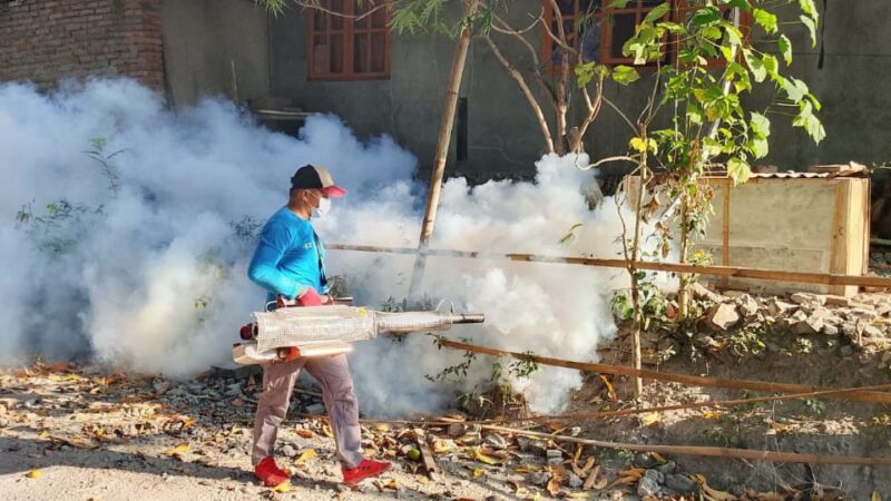 ‎Warga Terjangkit DBD, Puskesmas Banggae I Lakukan Fogging di Salabose