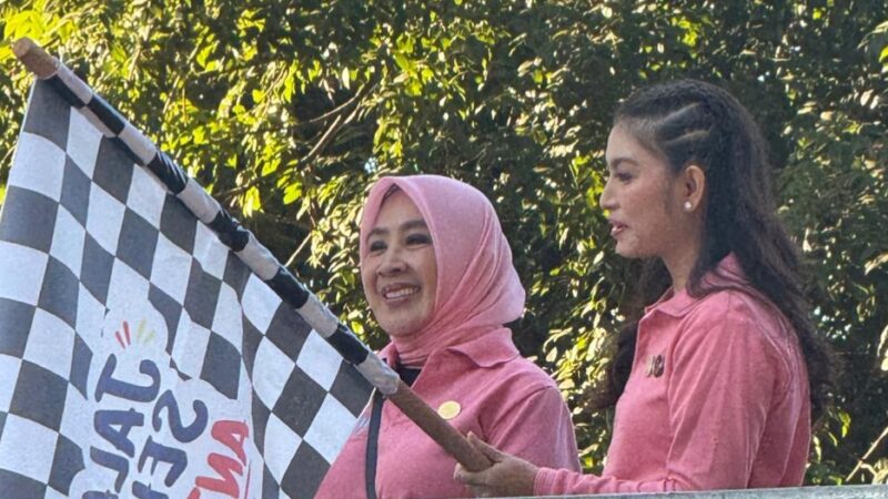 Kadinkes Majene Hadiri Puncak HKG PKK Nasional ke-54 dan HUT ke-46 Dekranas di Makassar
