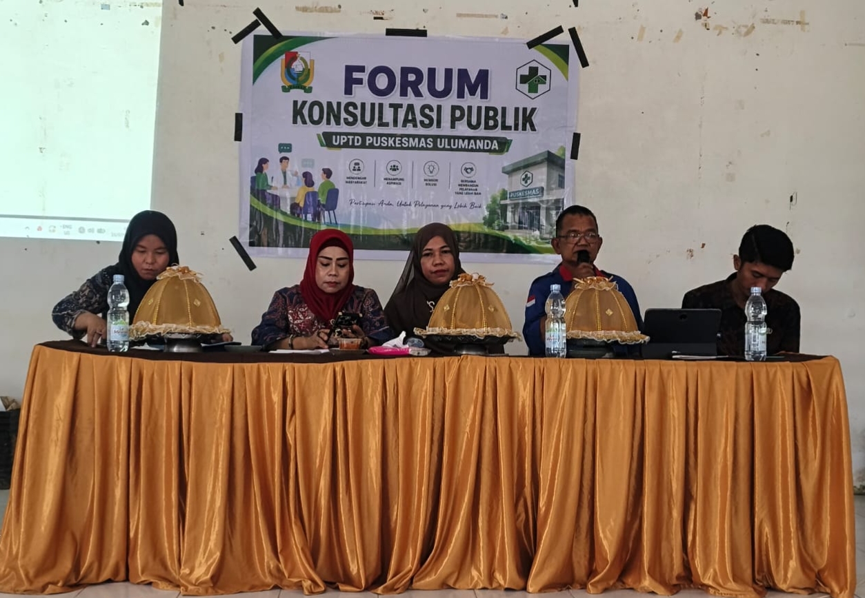 ‎Puskesmas Ulumanda Gelar Forum Konsultasi Publik, Dinkes Majene Tampung Aspirasi