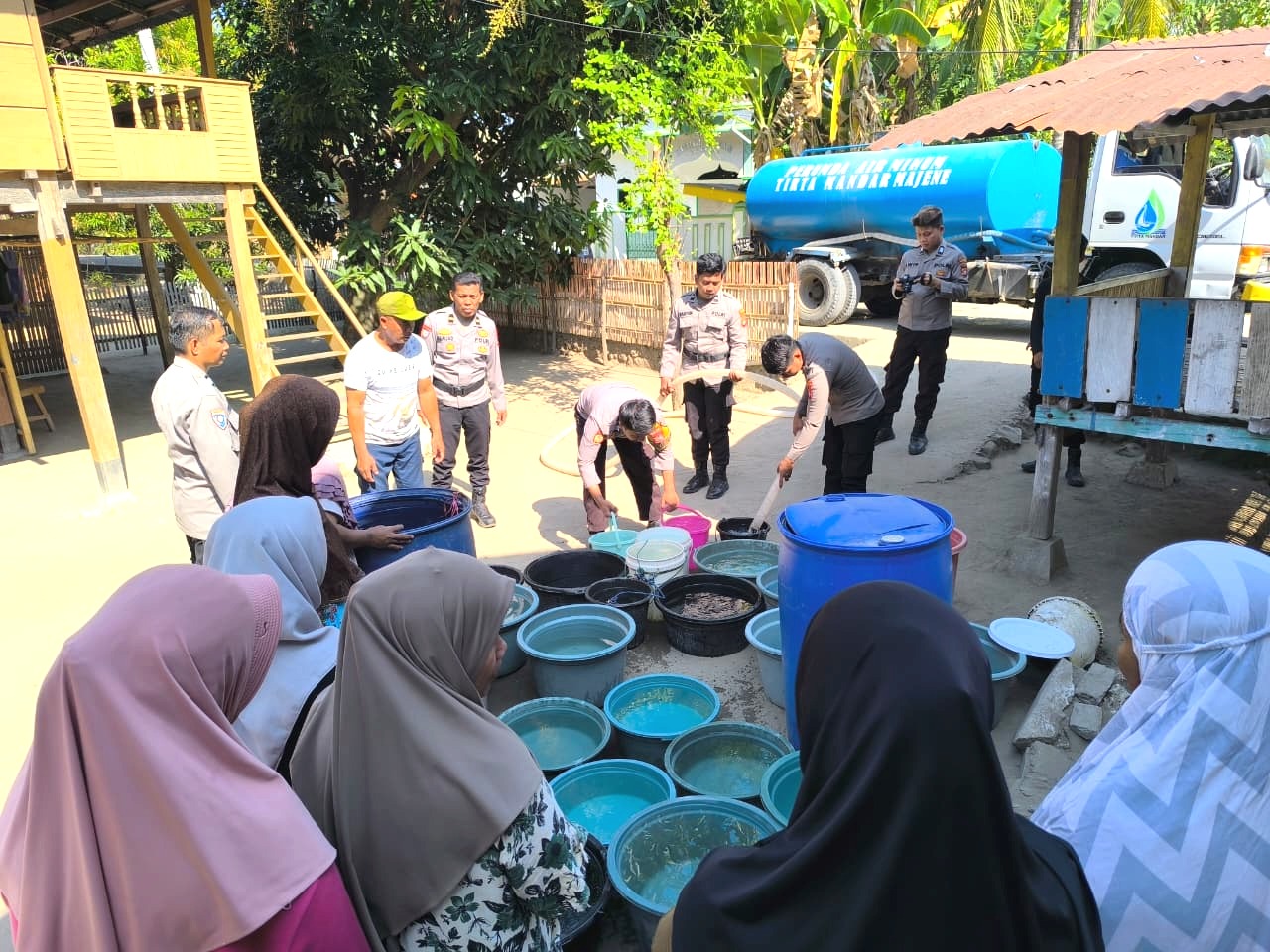 ‎Salurkan Air Bersih untuk Warga Terdampak Kekeringan‎