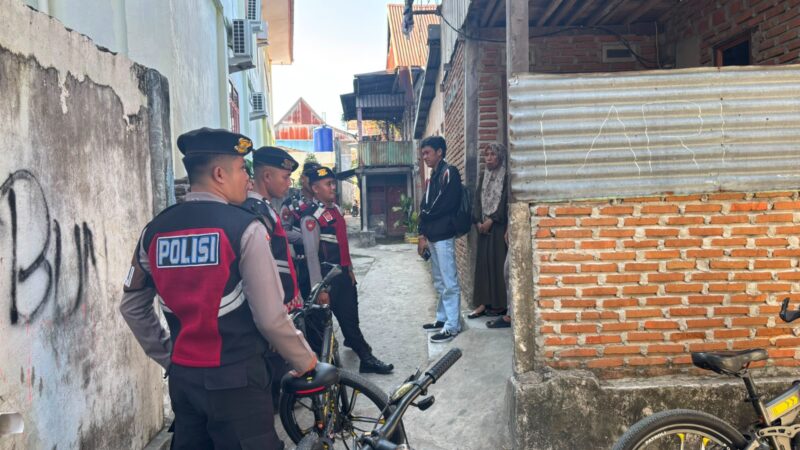 ‎Patroli Bersepeda  Sambangi Sekolah dan Sisir Permukiman Warga