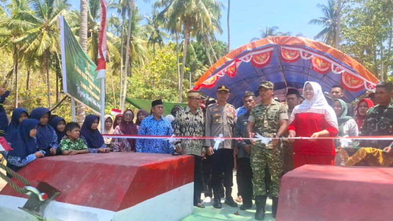 Kabag SDM Polres Majene Hadiri Peresmian Jembatan Gantung Perintis Garuda