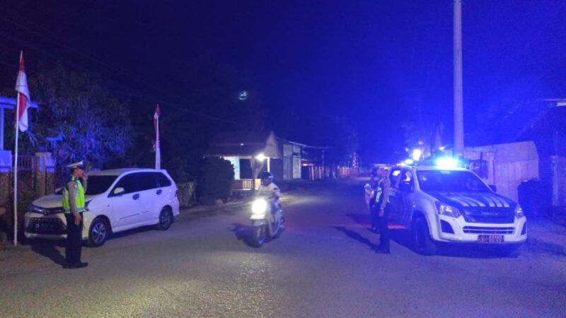 Satlantas Majene Sasar Rawan Pelanggaran