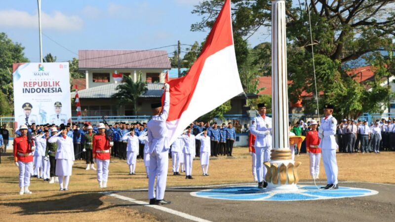 ‎Wakapolres Majene Hadiri Upacara Detik-detik Proklamasi