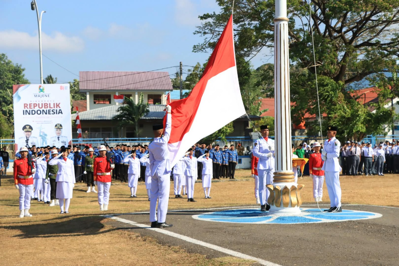 ‎Wakapolres Majene Hadiri Upacara Detik-detik Proklamasi