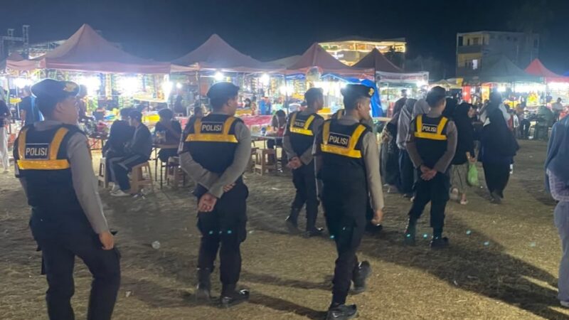 ‎Patroli Malam Sat Samapta Polres Majene Sasar Titik Keramaian