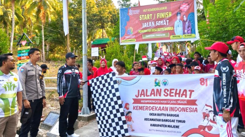 Jalan Sehat HUT Kemerdekaan di Buttu Baruga Diikuti 300 Peserta