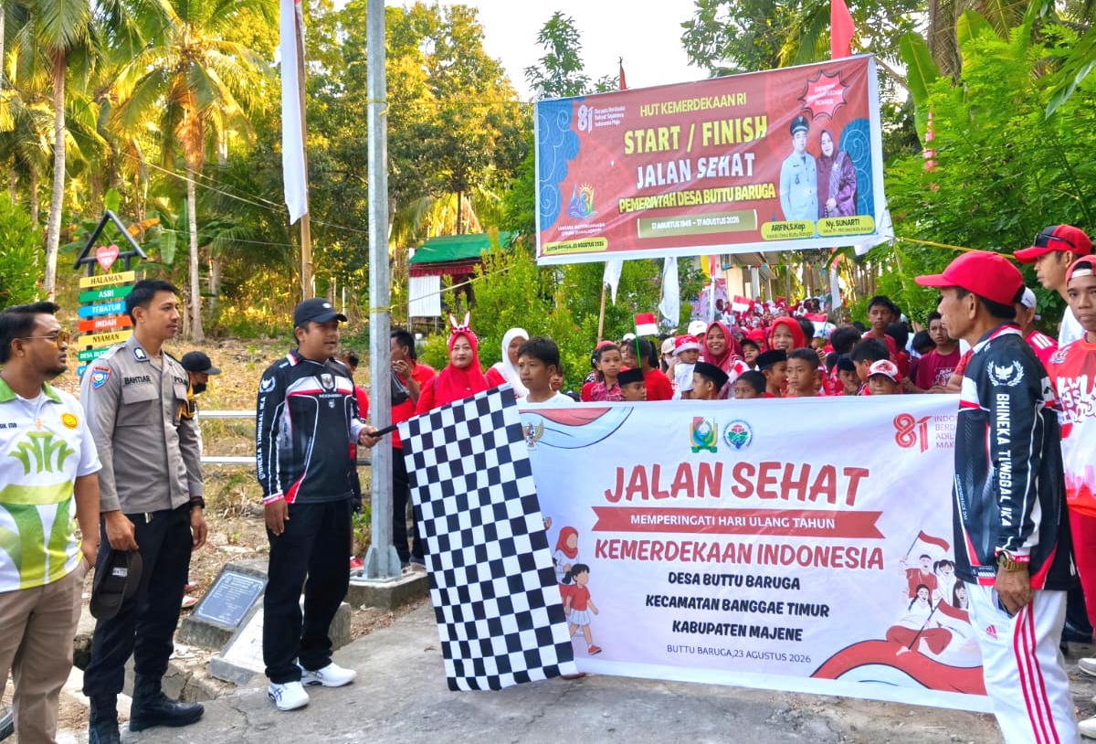 Jalan Sehat HUT Kemerdekaan di Buttu Baruga Diikuti 300 Peserta