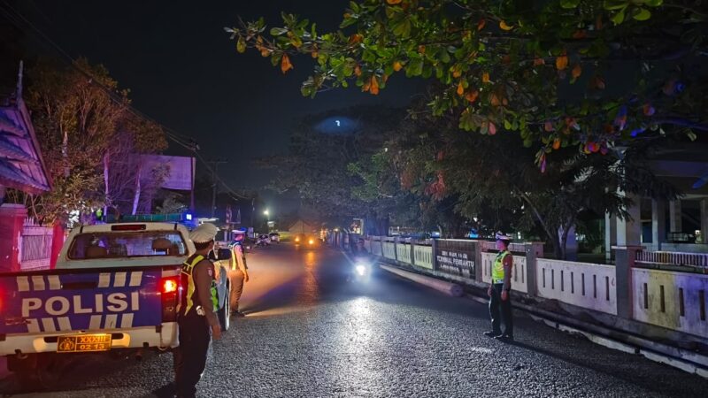 Satlantas Polres Majene Sasar Ruas Jalan Rawan Pelanggaran