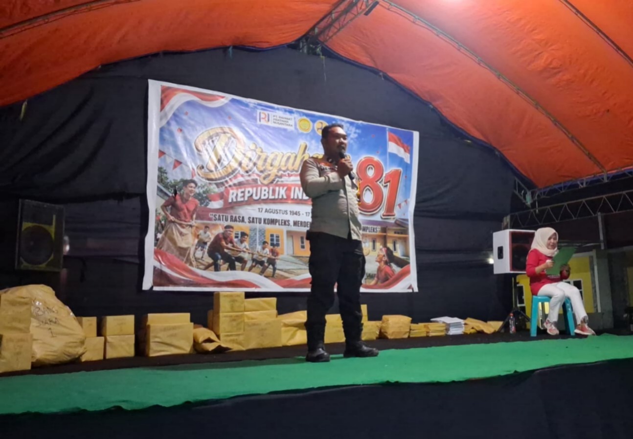 Bhabinkamtibmas Banggae Hadiri Penutupan Lomba HUT ke-81 RI di Al Ikhlas