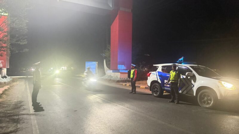 Satlantas Polres Majene Intensifkan Patroli Blue Light