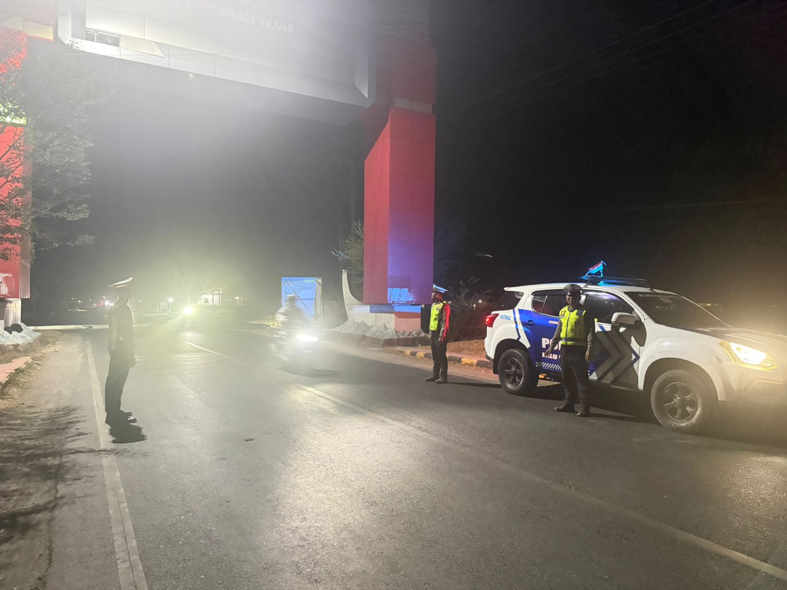 Satlantas Polres Majene Intensifkan Patroli Blue Light