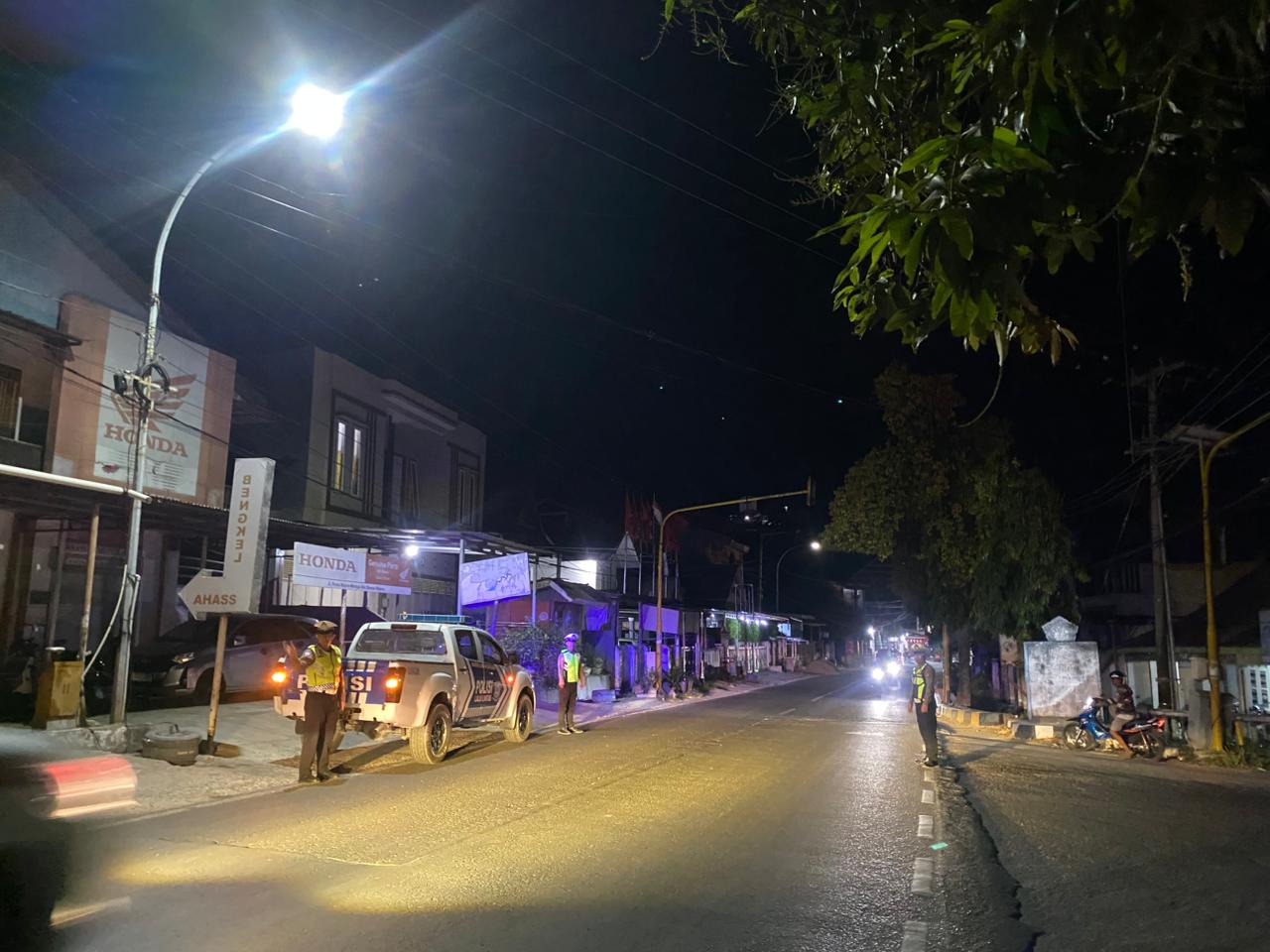 ‎Satlantas Polres Majene Intensifkan Patroli Blue Light