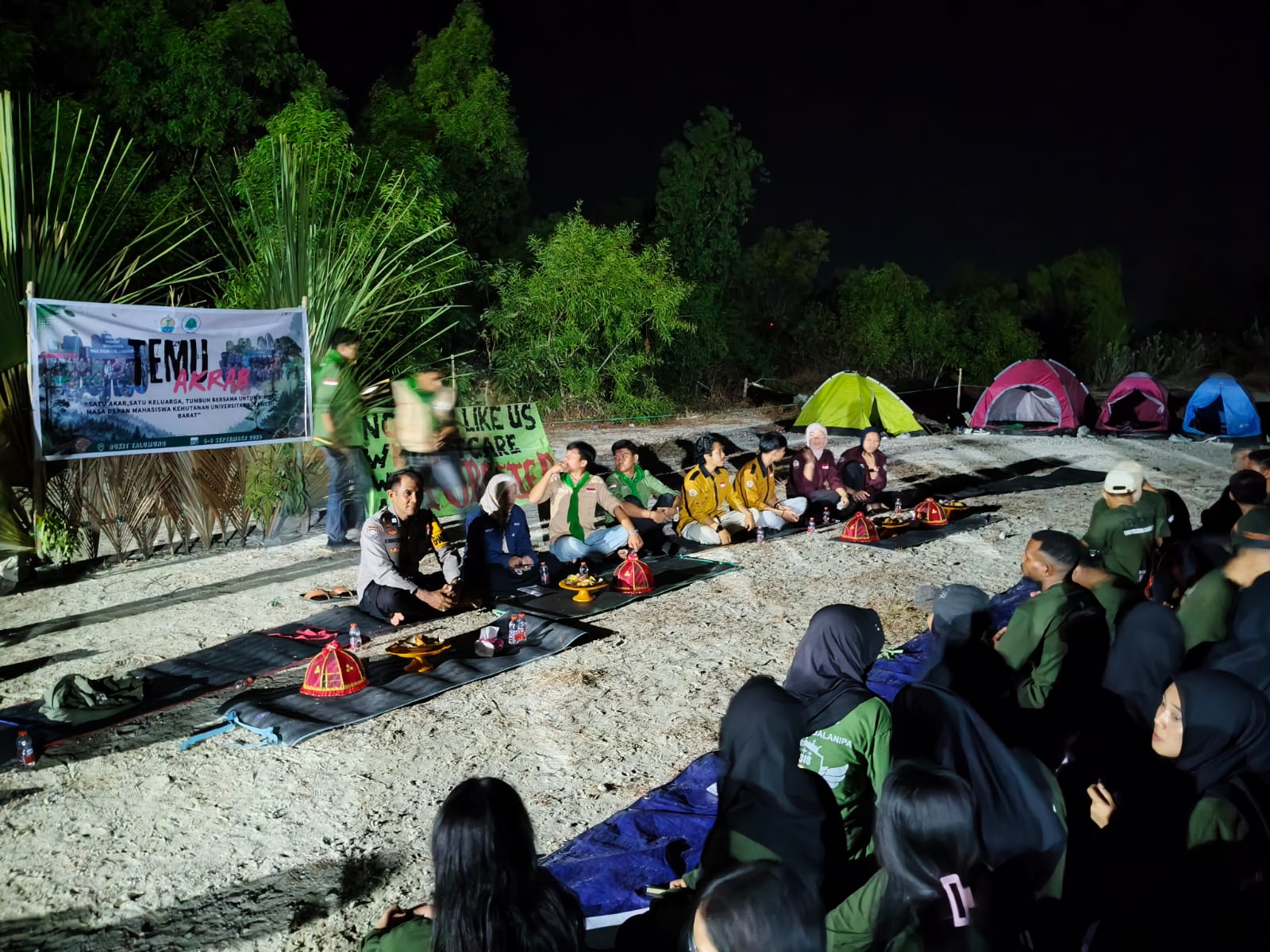 ‎Patroli Malam, Pantau Temu Akrab Mahasiswa Kehutanan Unsulbar‎
