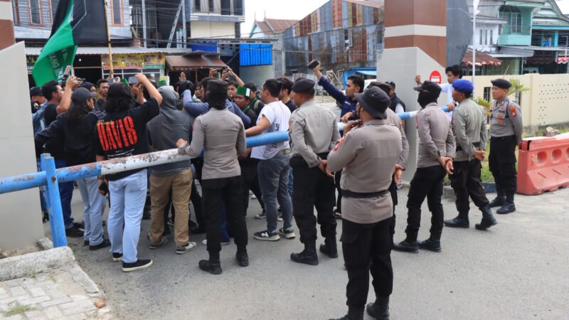 Polres Majene Kawal Aksi Damai HMI