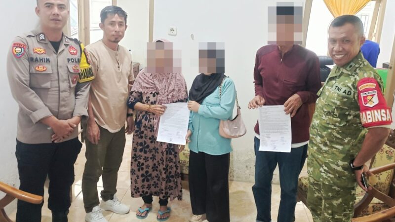 ‎Bhabinkamtibmas Polsek Banggae Jadi Mediator, Perselisihan Berujung Damai‎