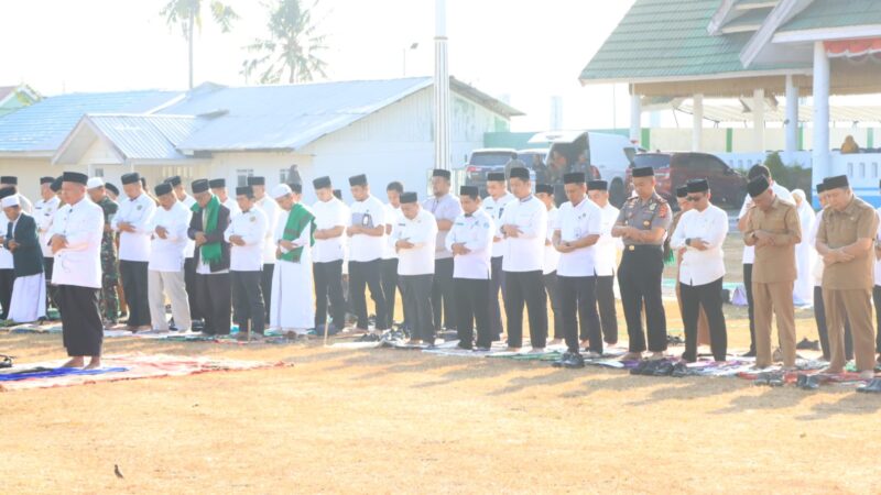 Wakapolres Majene Hadiri Shalat Istisqa,  Panjatkan Doa Memohon Hujan