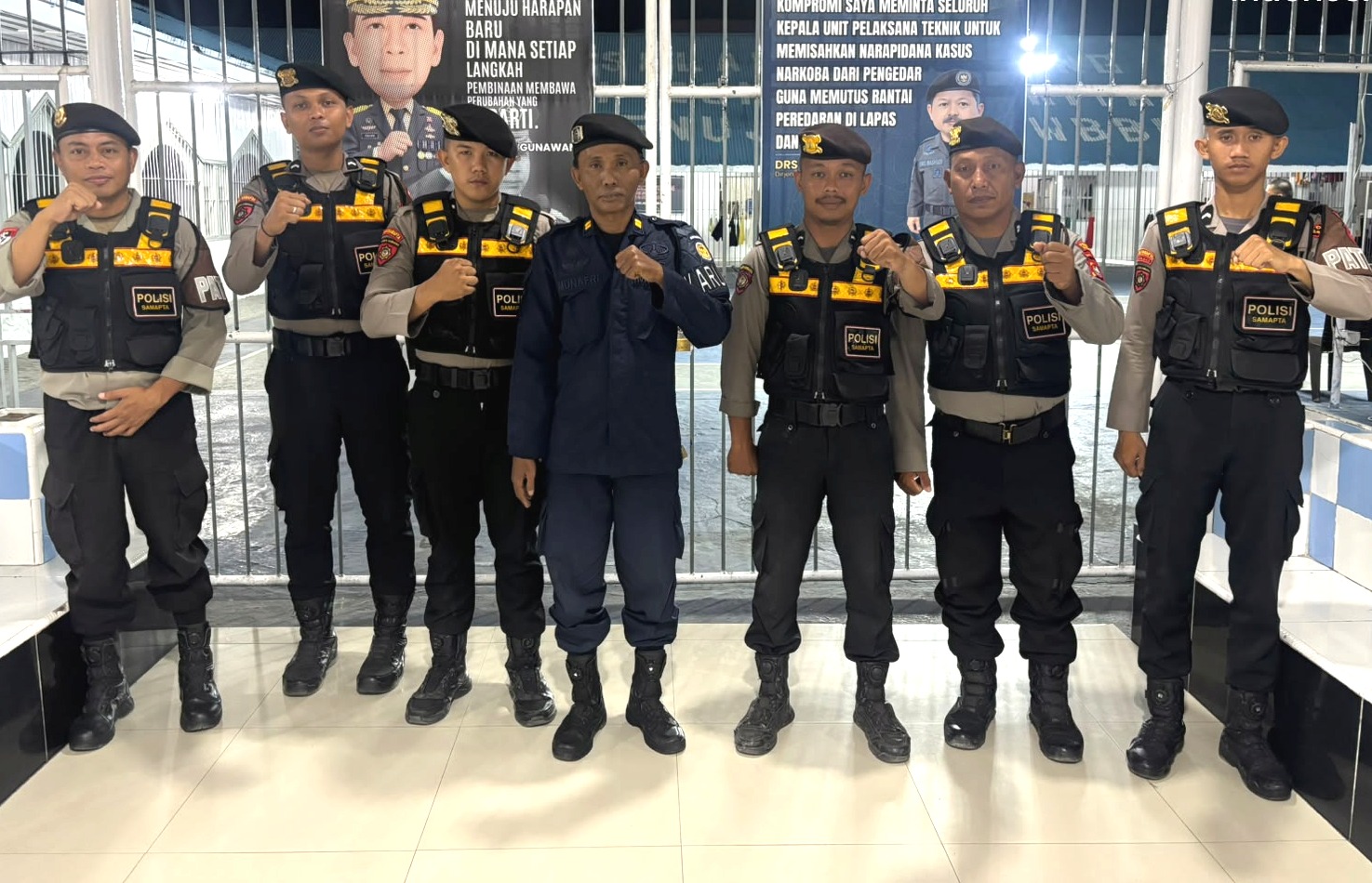 Patroli Malam Samapta Polres Majene Sasar Rutan Kelas II B‎