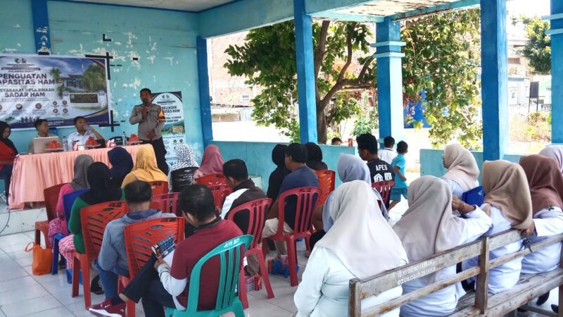 Lewat Penyuluhan HAM, Bhabinkamtibmas Polsek Banggae Bangun Kesadaran Warga‎