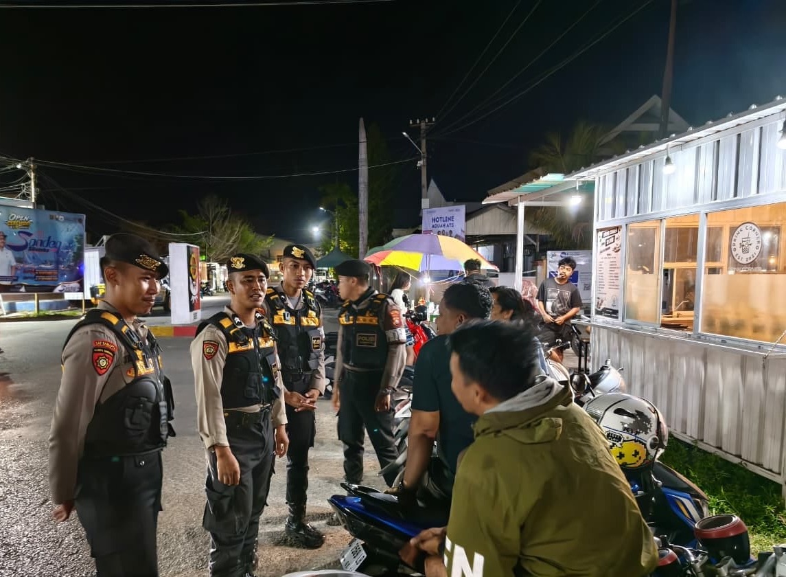 Jaga Kondusivitas, Samapta Polres Majene Intensifkan Patroli Malam‎