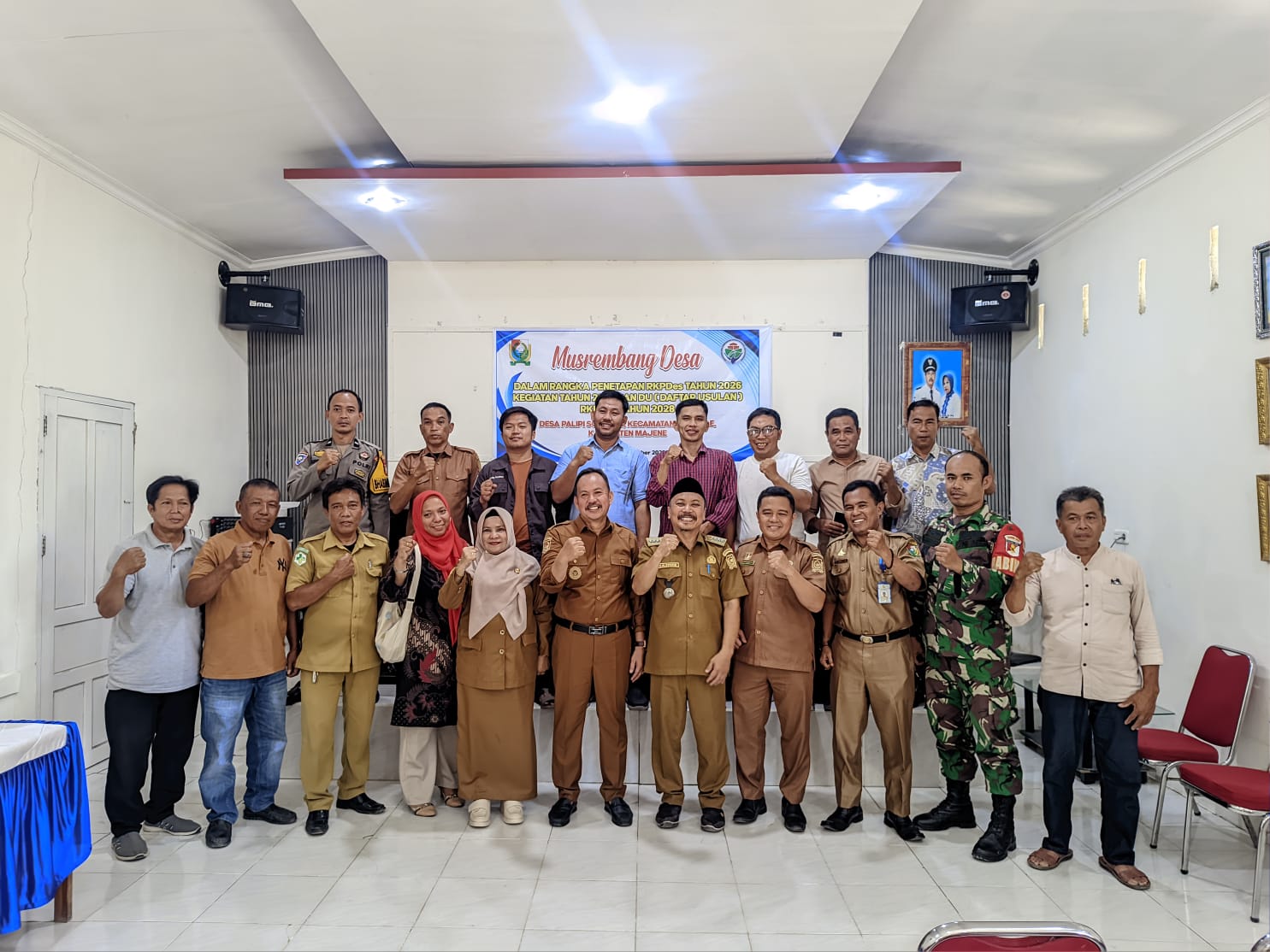 Bhabinkamtibmas Polsek Banggae Kawal Musrenbang Desa Palipi Soreang
