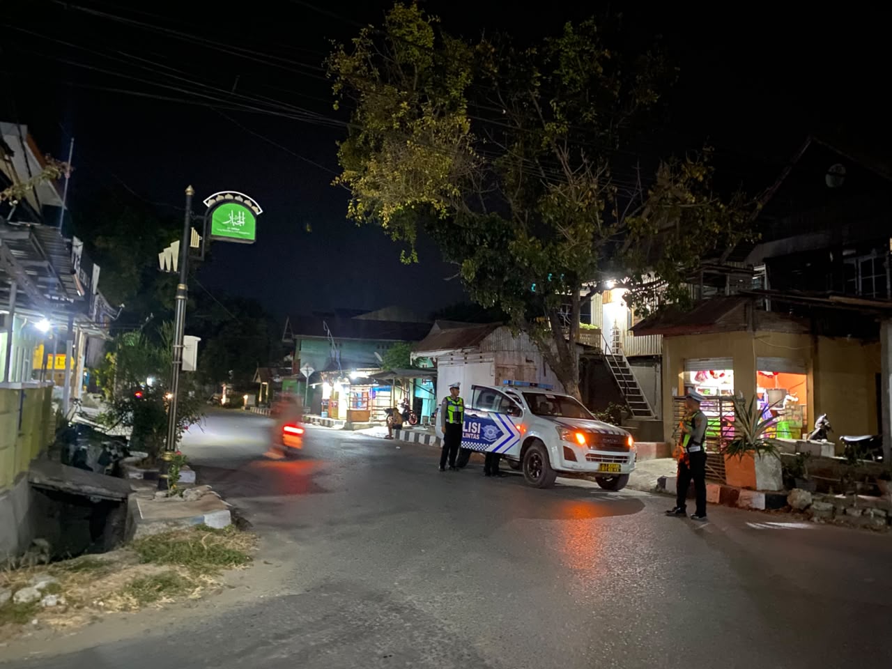 Patroli Blue Light Satlantas Majene Menyisir Kawasan Rawan