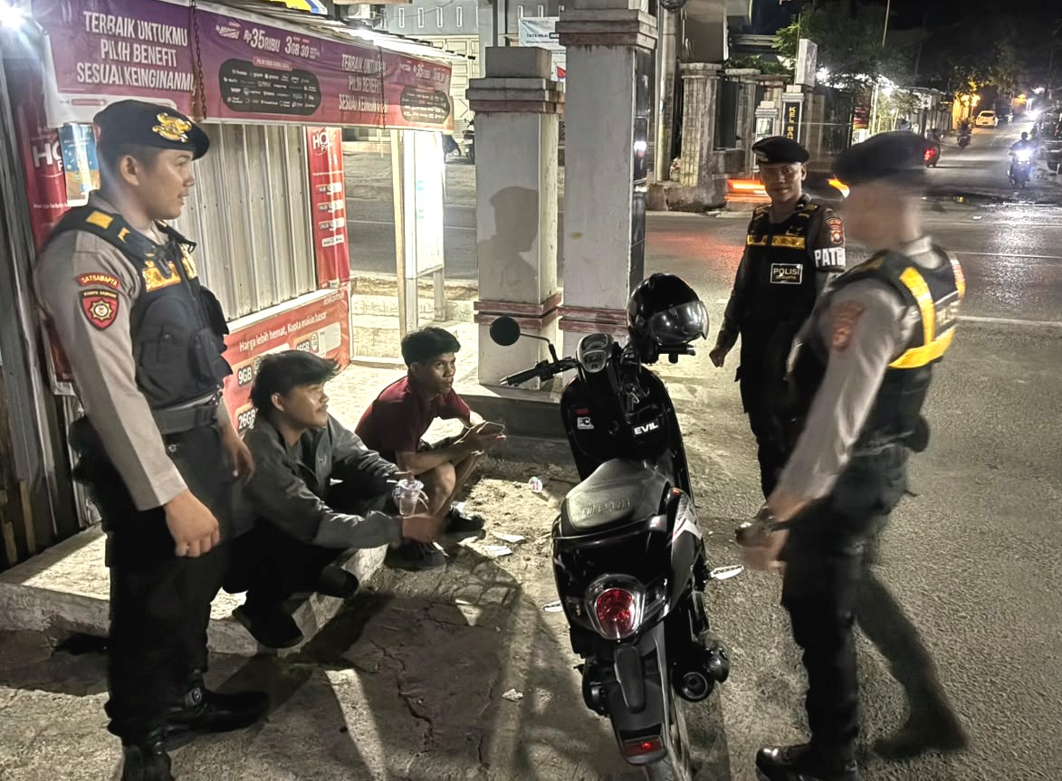 Samapta Polres Majene Sisir Sejumlah Titik Rawan dan Objek Vital