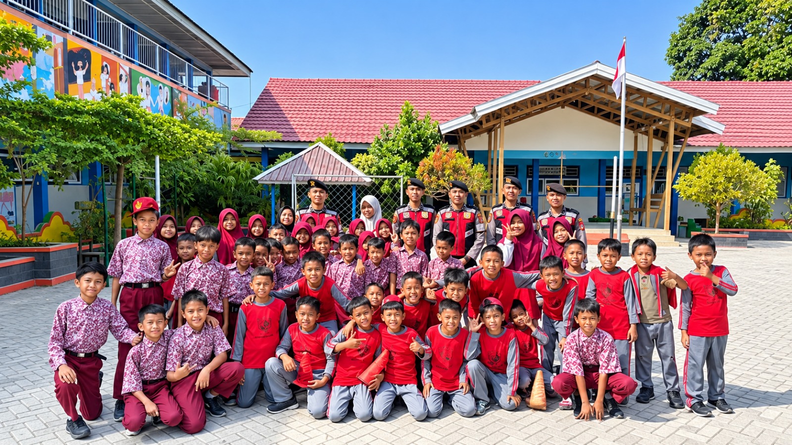 Cegah Bullying Sejak Dini, Samapta Polres Majene Sambangi SD Negeri 4 Tanjung Batu