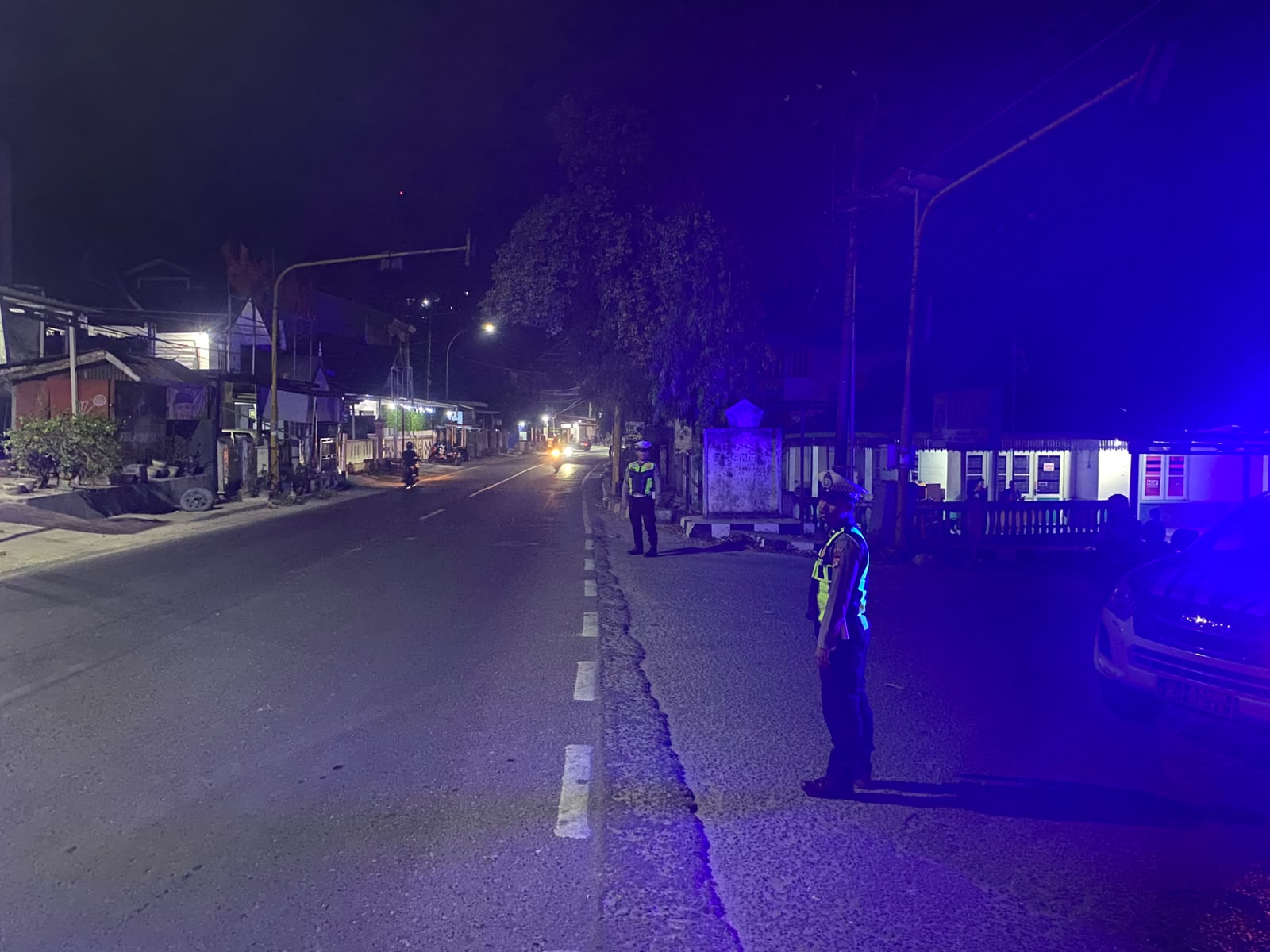 Satlantas Majene Intensifkan Blue Light Patrol hingga Dini Hari