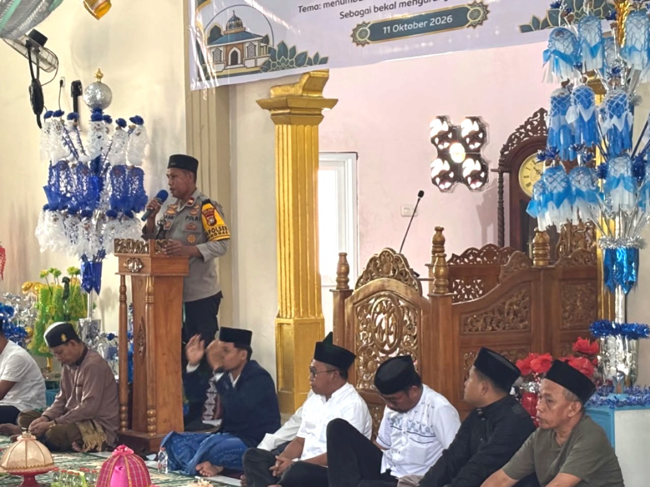 Kapolsek Banggae Hadiri Maulid Nabi di Garo’go, Perkuat Kebersamaan